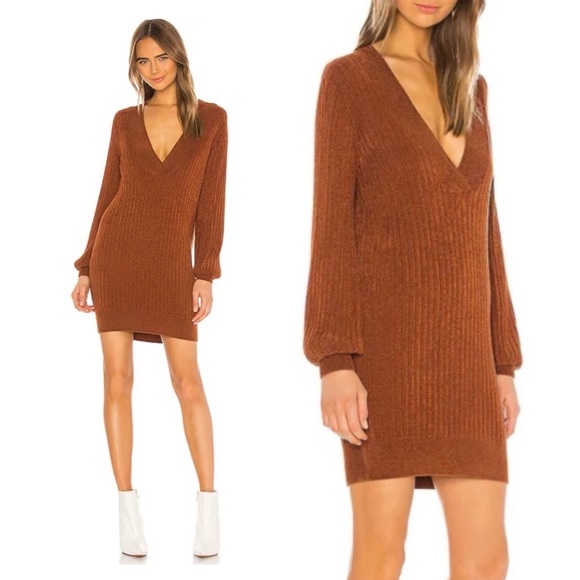 One Grey Day London Veloutino Dress in Canyon - Picture 1 of 5